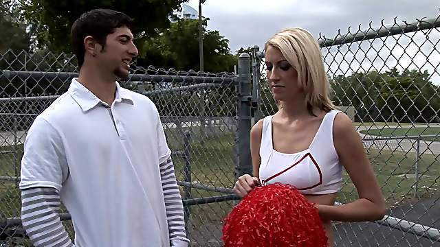 He cums inside the sexy cheerleader and knocks her up