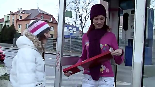 When its cold outside these girlfriends fuck to stay warm