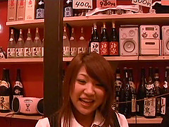 Sexy bar attendant gives in to some good fucking after work!