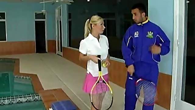 Sexy Tennis Babe Gets Pounded By Her Instructor