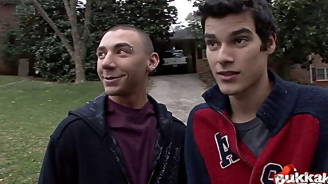 A group of gay guys get together to gangbang a hot twink