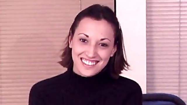 Sweetie with small tits spreads her legs and masturbates