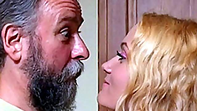 Breath Taking Blonde Teen Rides An Old Man's Stiff Cock