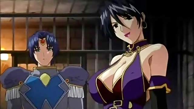 Bondage hentai with bigboobs gets shoved vibrator in her wetpussy