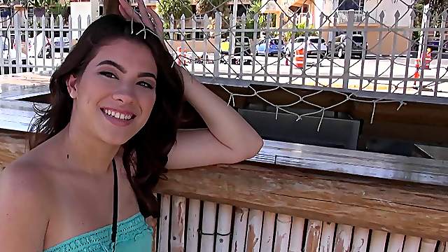 Taking the fun on the road as she gets fucked in the back seat