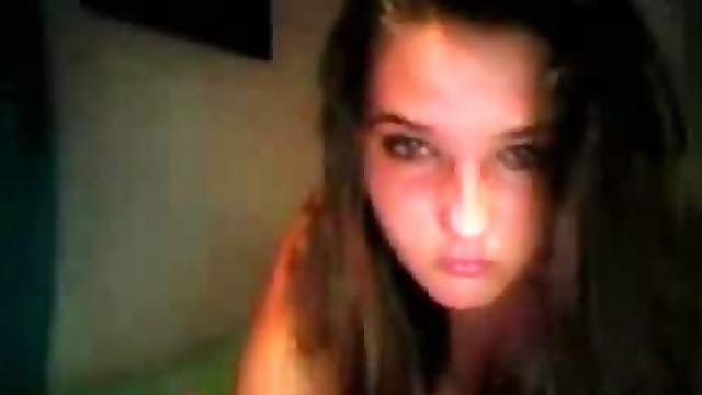 Super Hot Webcam Chick Showing Her Goods in an Amateur Video