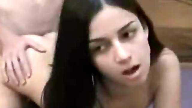 Beautiful Teen Gets Her Natural Tits Covered With Hot Cum