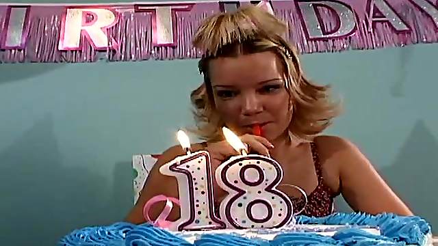 Misty Park oiled anal gets blasted hardcore during her birthday