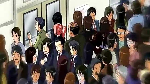 Hentai coed hot fucked and creampie in the train