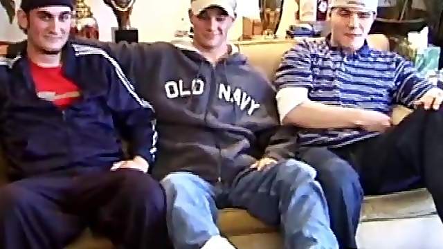 Curious Threesome Suck and Stroke