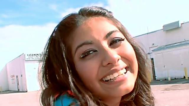 Brunette shaved pussy seductively throbbed hardcore in couple porn