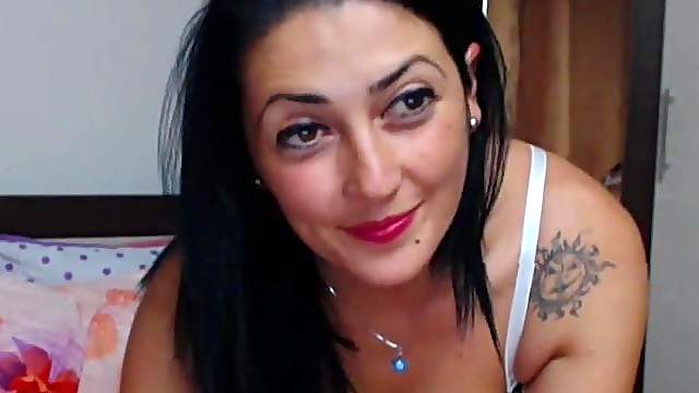 My Pretty Brunette Roomate Plays With Her Pussy