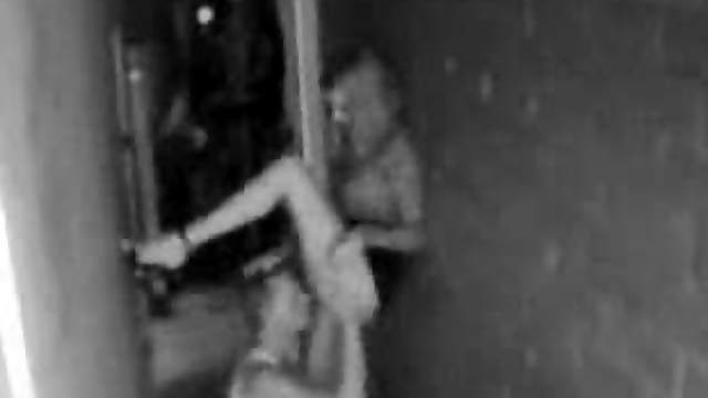 Back Alley Fucking Filmed By A Security Camera