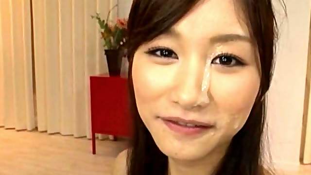 Asian model throbbed hardcore till getting facial cumshot in close up