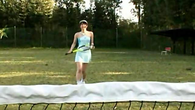 Sweet tennis player is ready for all sorts of erotic games