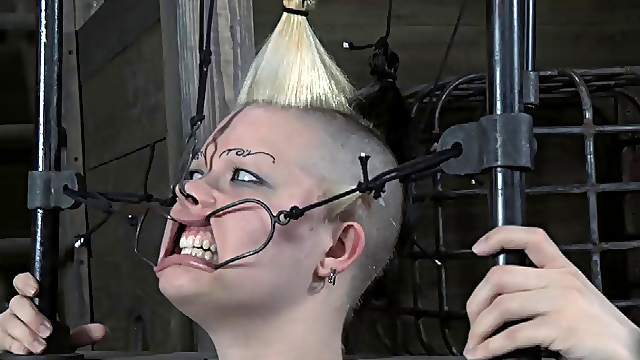 Denail Winter natural tits getting pinned lovely in BDSM