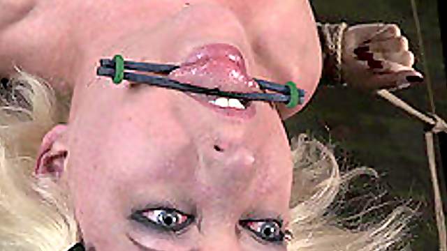 One of the best-looking blondes is getting a torture for her sexy body