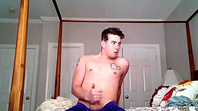 Young Amateur Cole Stroking Cock