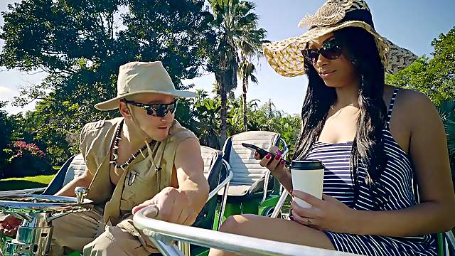 Bethany Benz bends over for a fortunate fellow's erected dick