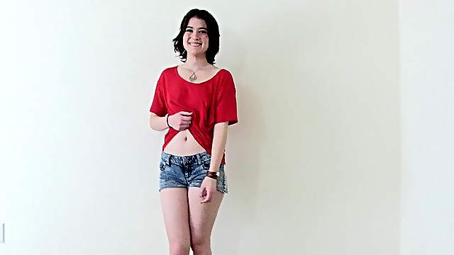 Petite Paige wants to be plowed by a horny lover's cock