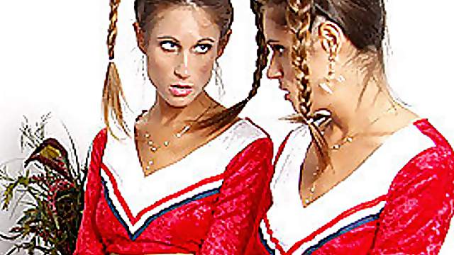 Hot Lesbian Scene With Twin Cheerleaders