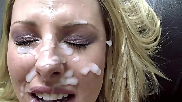Cj gets nasty facial cumshot in close up casting