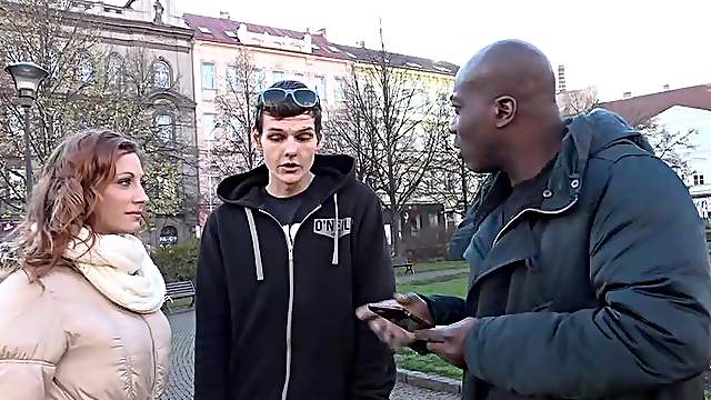 Jenifer and her husband try an interracial threesome