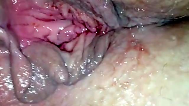 After fuck pussy close view