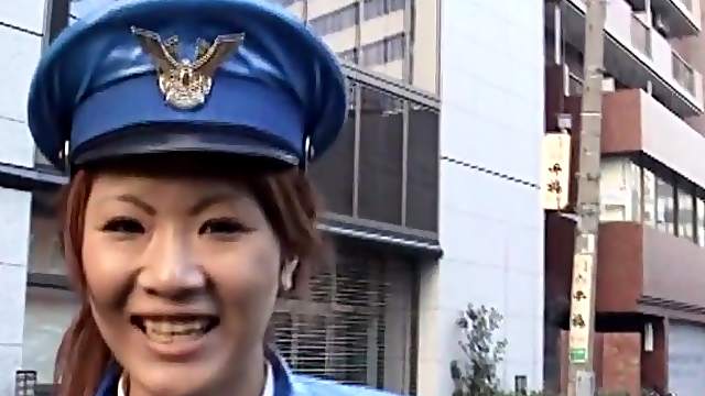 Subtitled Japanese public nudity miniskirt police striptease
