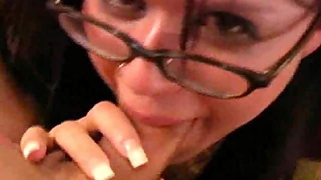 ntense Sucking And Jerking With The Hot Brunette Eva Angelina