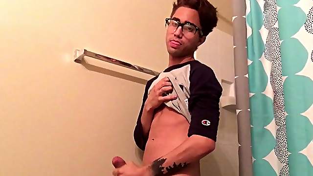 Amateur Gerald Stroking His Big Dick