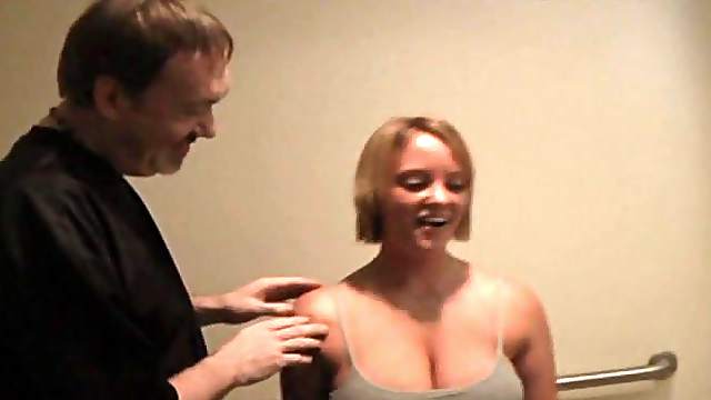 Beautiful Young Blonde Wife Big Tits Shared with Dirty D