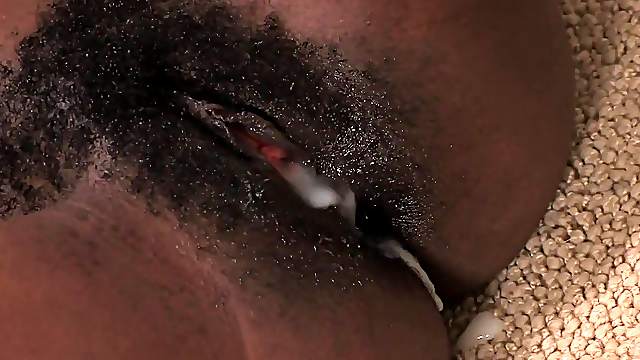 Black beaver of Nina Devon gets grabbed and penetrated rough