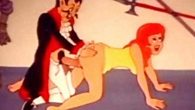 Funny retro porn cartoon