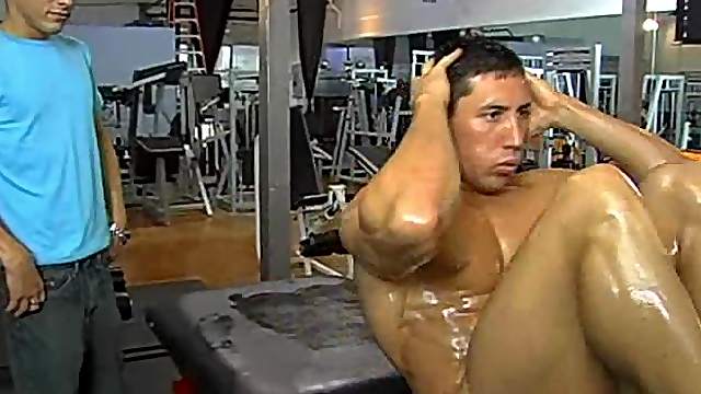 Evan Sucks Two Muscle Men's Cocks