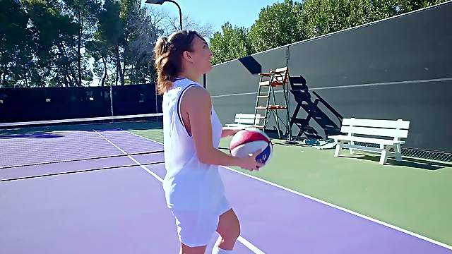 Lily Love is not a basketball player but she knows what to do with different balls