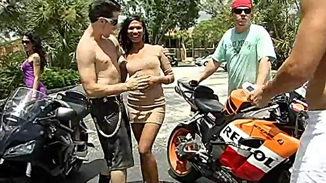 Hot orgy With Horny Ladies And Solid Hard Biker Guys