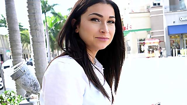 Nice ass brunette missionary fucked then swallowing cum in pov