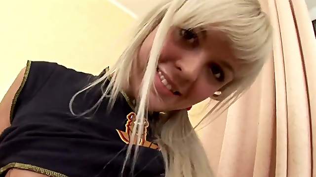 Cathy is a babe with blonde hair in need of a sex session