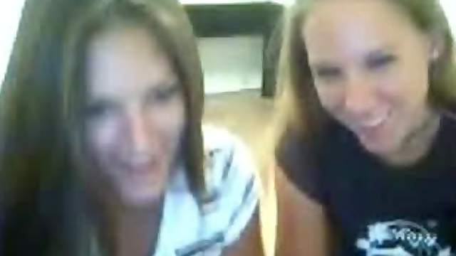 Naughty Teens Have A Lesbian Scene In A Webcam Video
