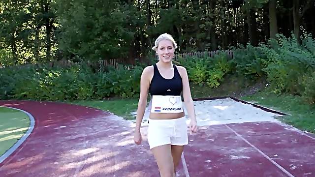 Kathy is a beautiful blonde whos always staying active