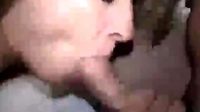 Sexy Blonde Chokes On Her Man's Dong Giving A Blowjob