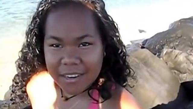 Island Babe is insanely desirous of her fella's tempting junk