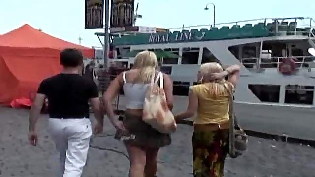 Dalia and Vanilla are two, horny babes, that are having a sex on a public beach.