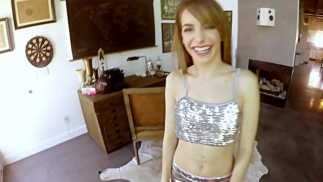 Missionary pussy drilling with his slim honey Kimmy Granger