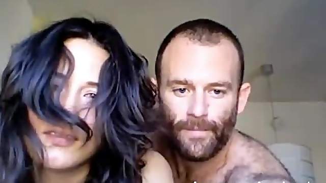 Hairy freak fucking his hot amateur girlfriend