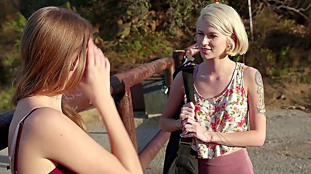 Awesome Arya Fae and her friend enjoy pleasing each other's pussies