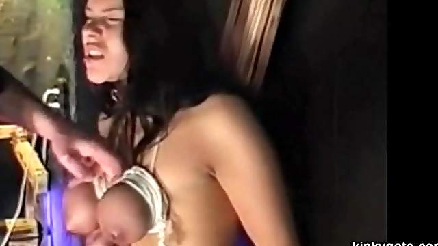 Ultimate boobs test for slave Linda