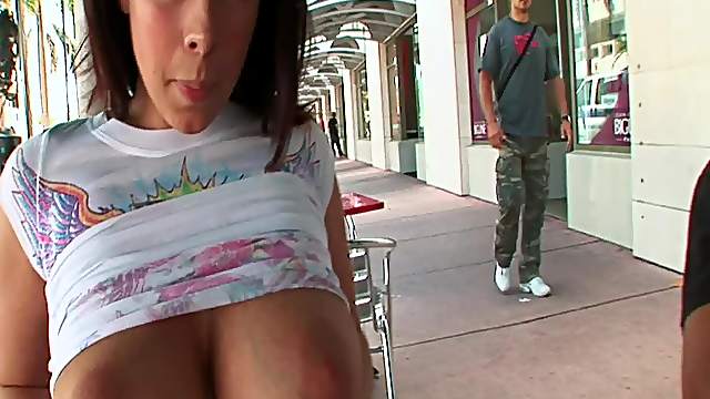 Huge tits hottie Gianna stunning blowjob right here