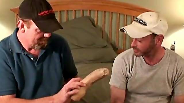 Mature Amateurs Dan and Dillon With Dildo